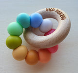 Pastel Rainbow Teether Toy