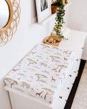 African Safari Fitted Bassinet Sheet / Change Pad Cover