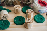 Christmas Wooden Playdough Stamps