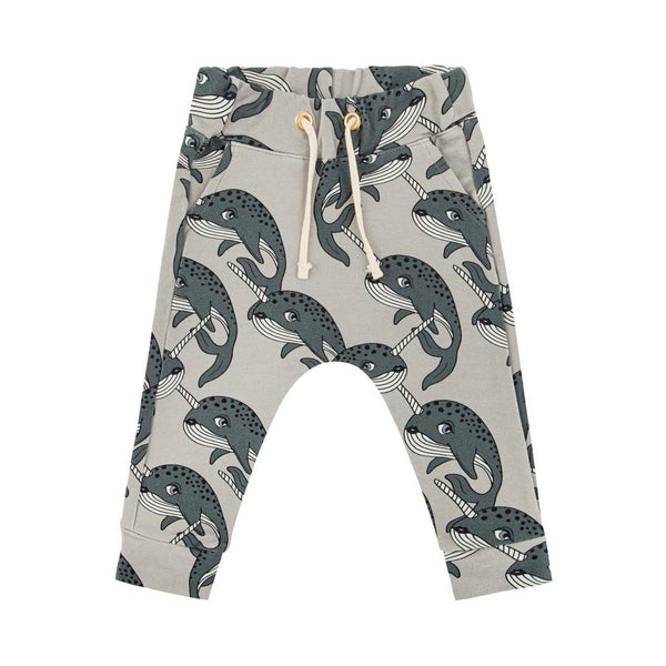 Narwhal Grey Pants (only 1 left)