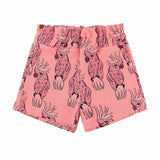 Parrot Pink Paperbag Shorts